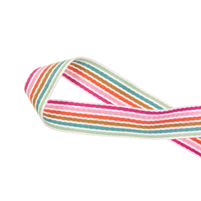 Tassenband Rainbowstripes 38 mm, multicolor