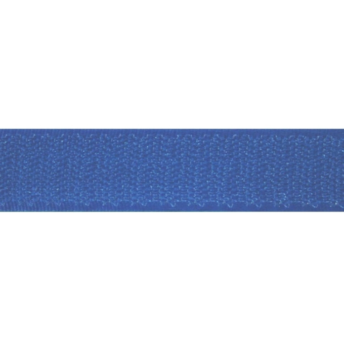 Bande velcro crochet 25mm, bleu