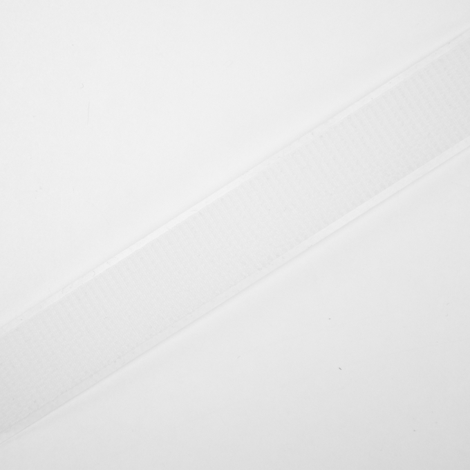 Bande velcro autocollant crochet 20mm, blanc