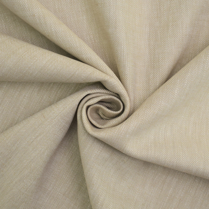 Halflinnen Herringbone, beige