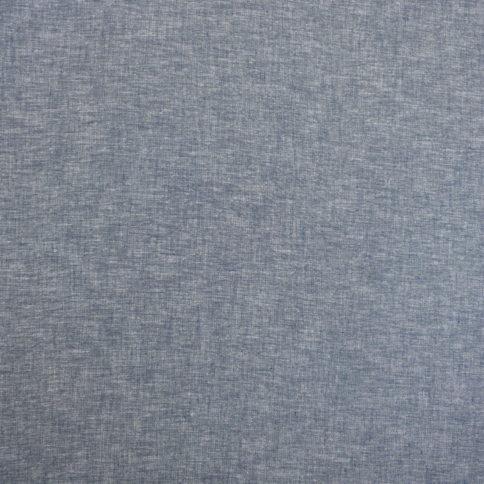 Halflinnen melange, blauw