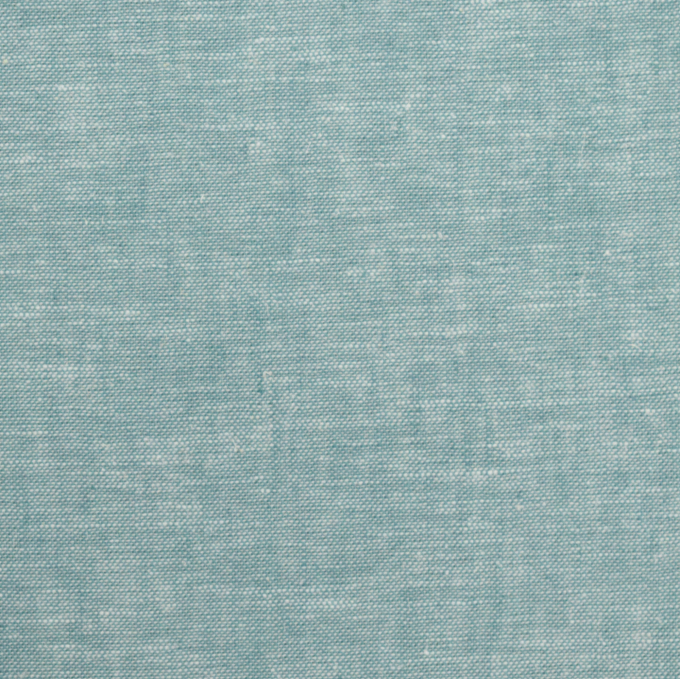 Tissu lin coton Burda, menthe foncé chiné