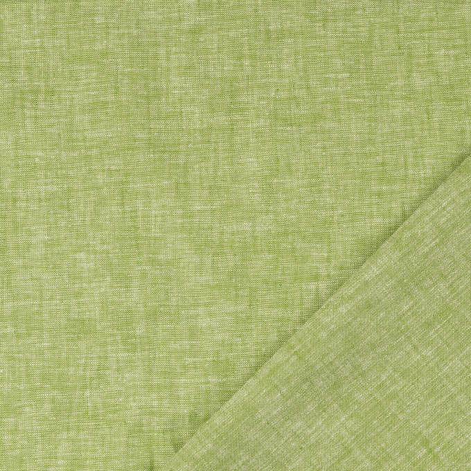 Linen-cotton melange, green