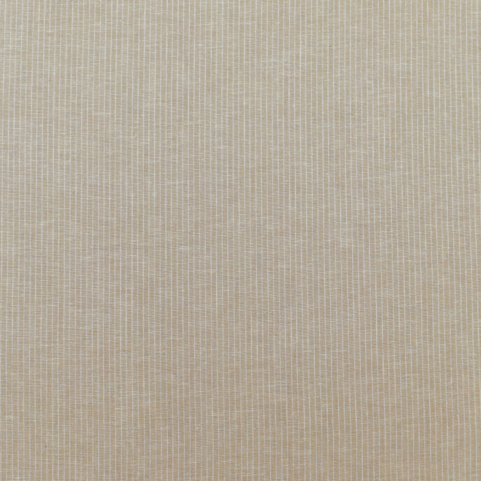 Tissu lin coton à rayures, beige