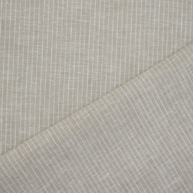 Halflinnen Small Stripe, greige