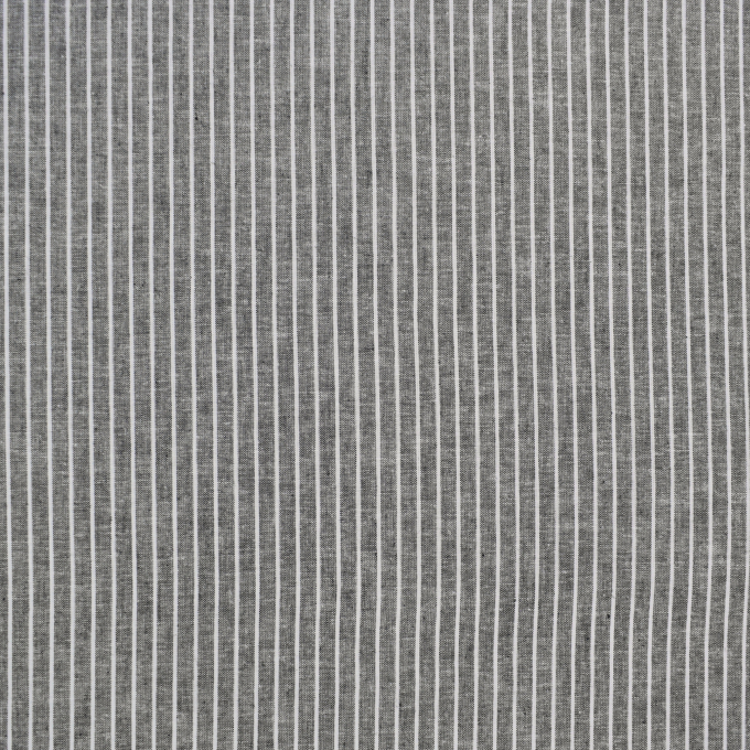 Halflinnen Stripes, zwart