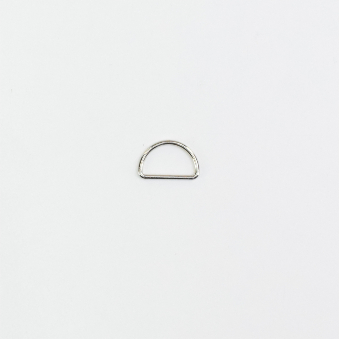 D-ring, 17 mm, zilverkleurig