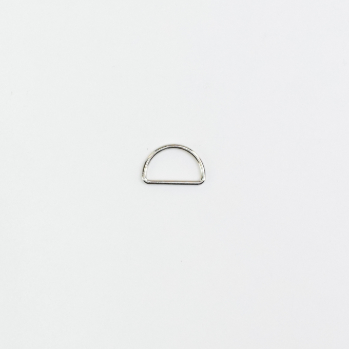 D-ring, 25 mm, zilverkleurig