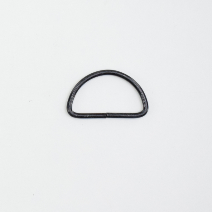 D-ring, 38 mm, zwart