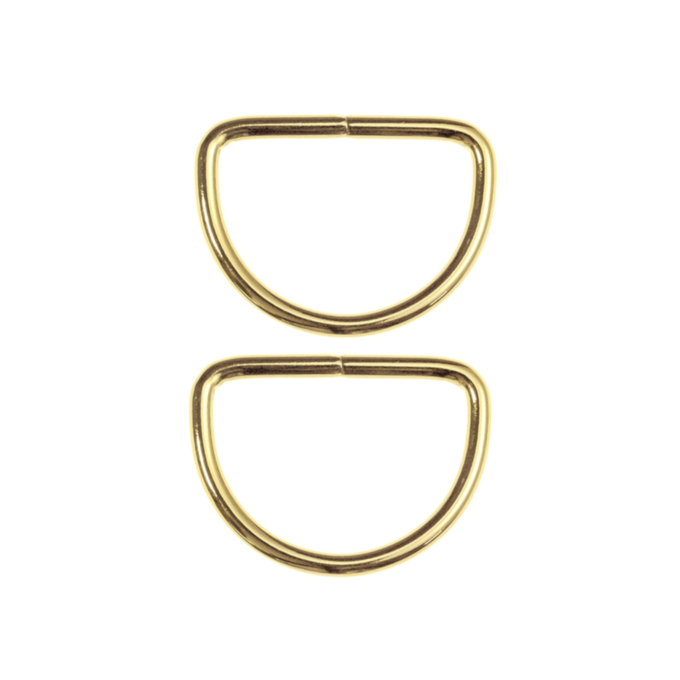 D-ring, 40 mm, goudkleurig
