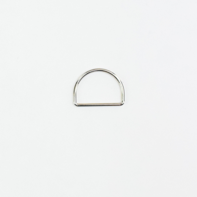 D-ring, 40 mm, zilverkleurig