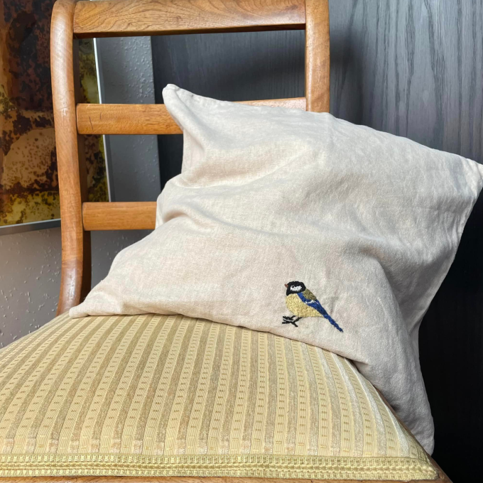 Modèle broderie à la main pdf Mésange bleue & mésange charbonnière Fabelwald