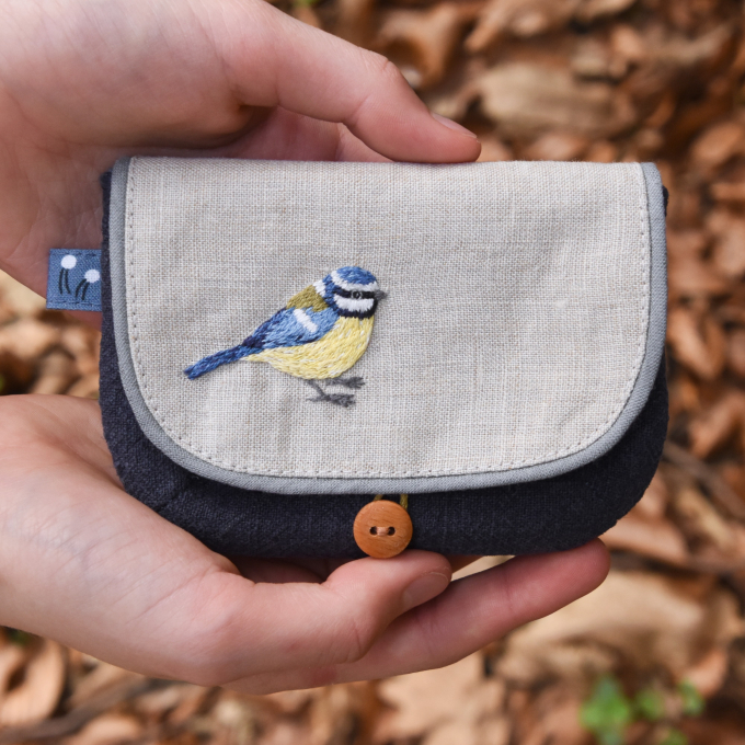 Modèle broderie à la main pdf Mésange bleue & mésange charbonnière Fabelwald