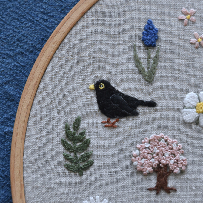 Modèle broderie à la main pdf Printemps Fabelwald