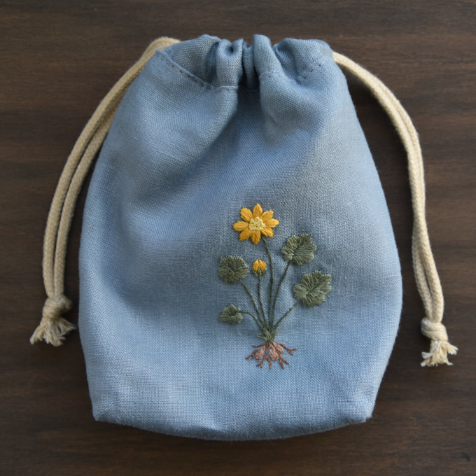 Handstickvorlage Fabelwald Frühlingsblumen, german