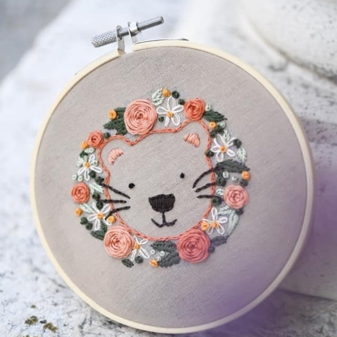 Modèle broderie à la main pdf Meilleurs amis Helloo Anni
