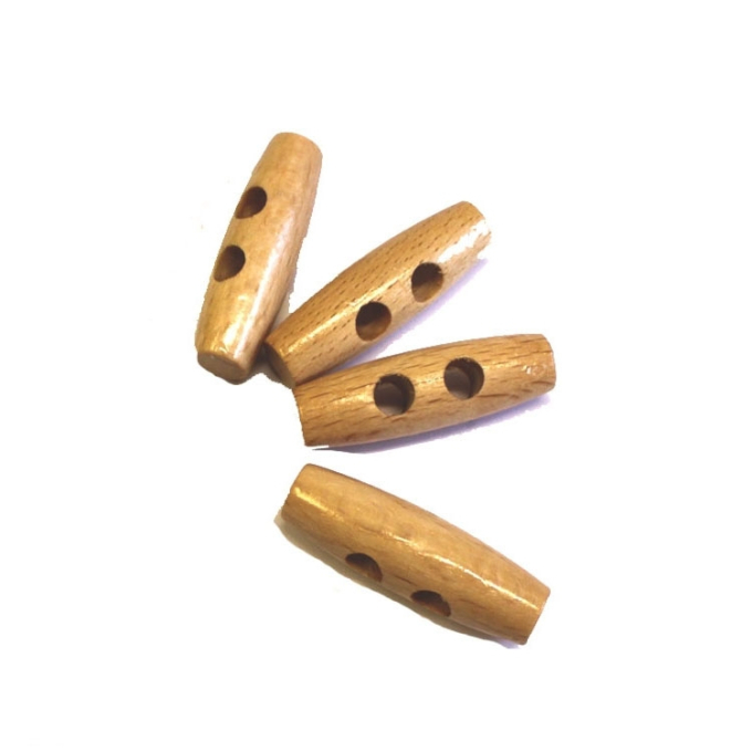Wooden toggle button