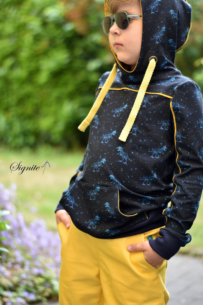 Hoodieband 15 mm, gelb
