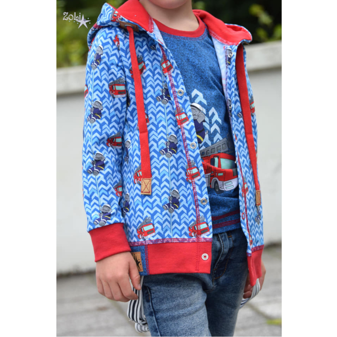 Cordon tressé plat coton 1,7 cm/ lacet sweat capuche, rouge