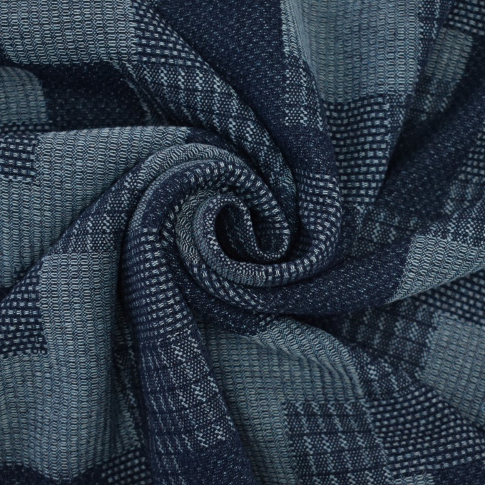 Jacquard Jeans, blau
