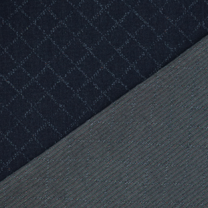 Jacquard Jeans Checks, dunkelblau