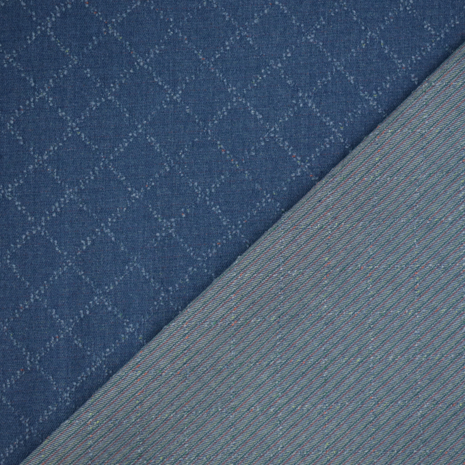 Jacquard Jeans Checks, jeansblau