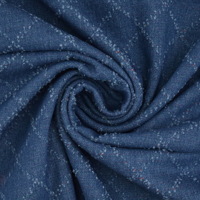 Jacquard Jeans Checks, jeansblau
