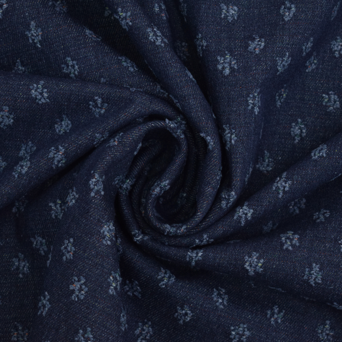 Jacquard Jeans Destroyed Dots, dunkelblau