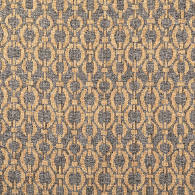 Jacquard Jersey Chains, grau