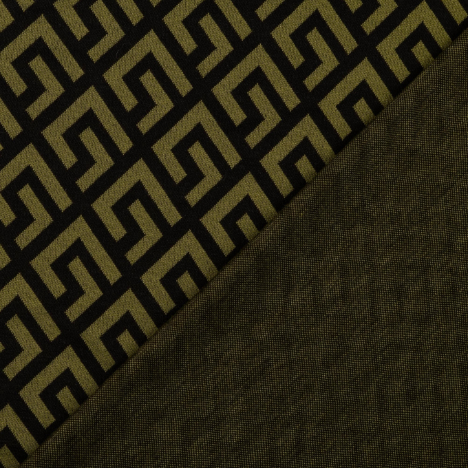 Jacquard jersey Dinah, olijfgroen