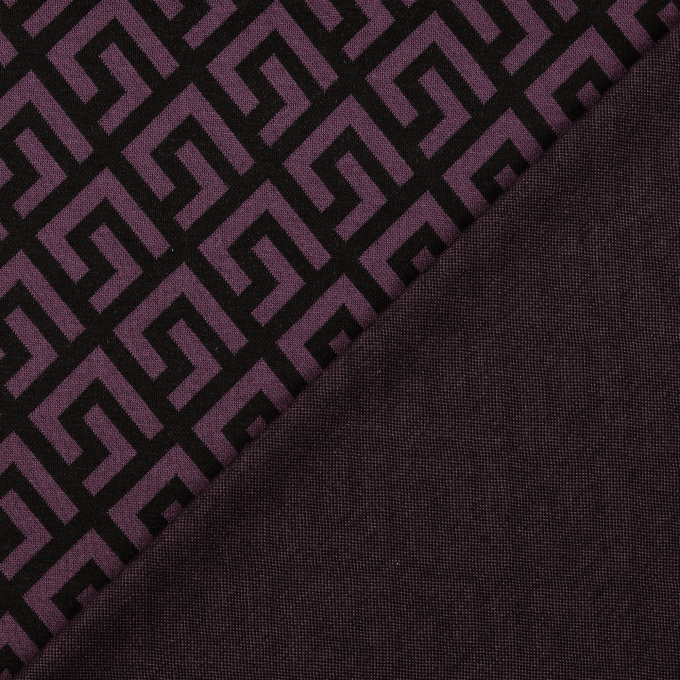 Jacquard jersey Dinah, donker roodpaars