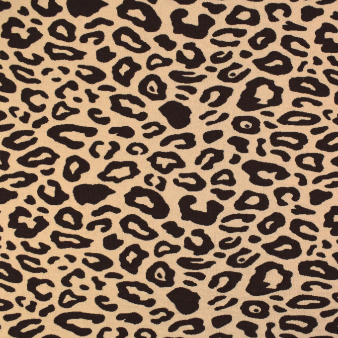 Tissu jersey jacquard bio doubleface Albstoffe Hamburger Liebe Western Fairy Tales Safari, beige