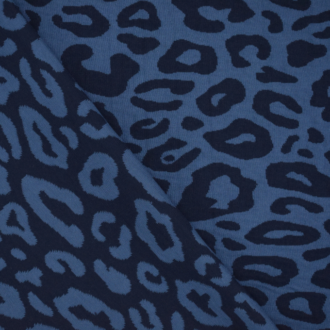 Jacquard jersey Albstoffe Hamburger Liebe Western Fairy Tales Safari, donkerblauw