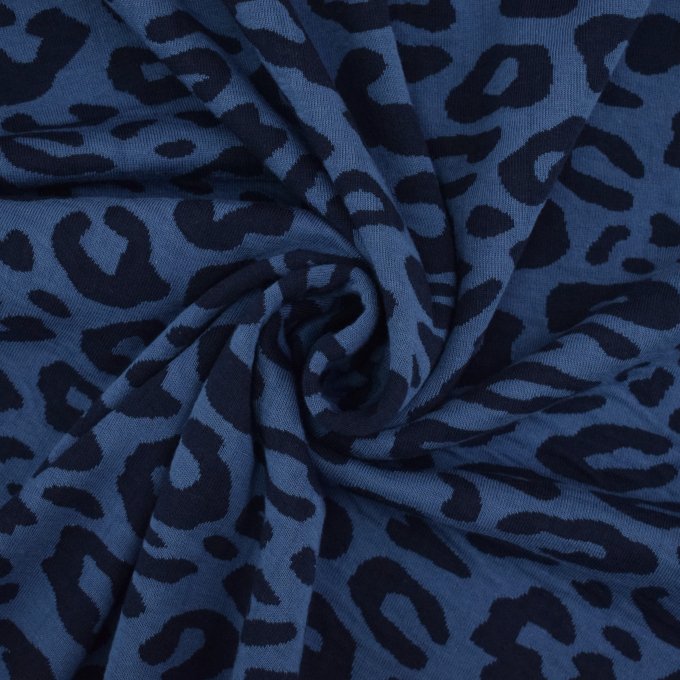 Jacquard jersey Albstoffe Hamburger Liebe Western Fairy Tales Safari, donkerblauw