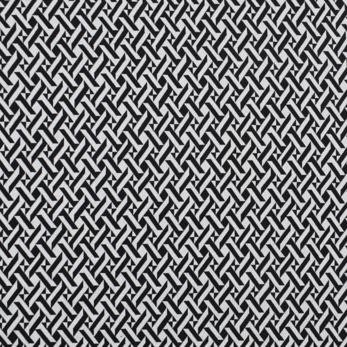 Jacquard jersey Katia, lichtgrijs - zwart