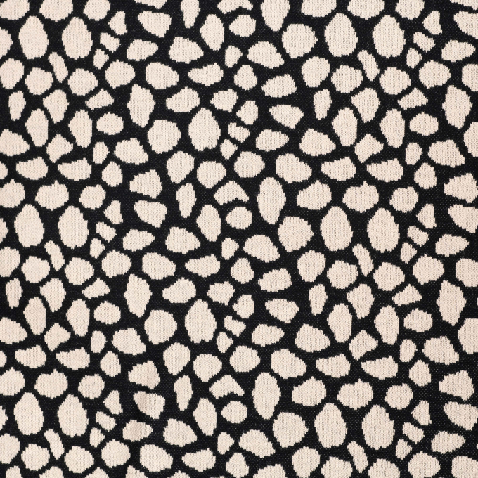 Jacquard jersey leo spots, black