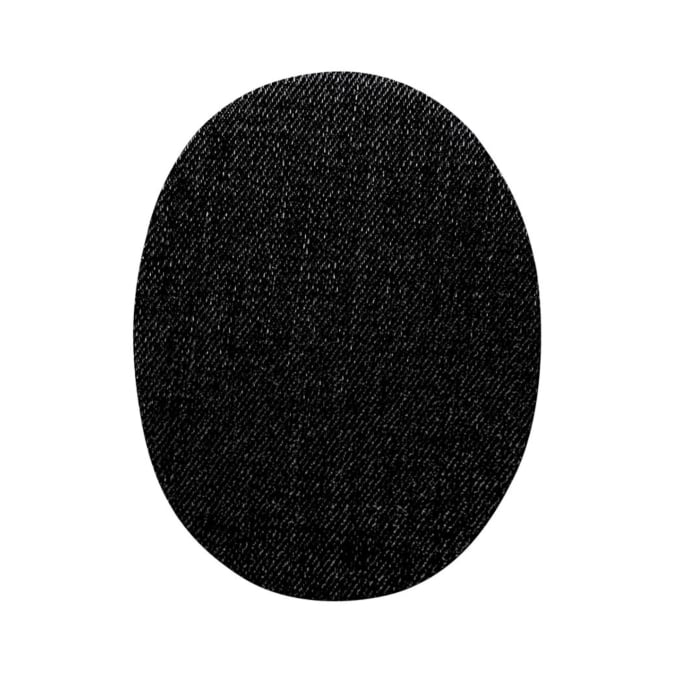 2 patchs jean thermocollants, patchs genoux thermocollants/coudes, grand 000=noir