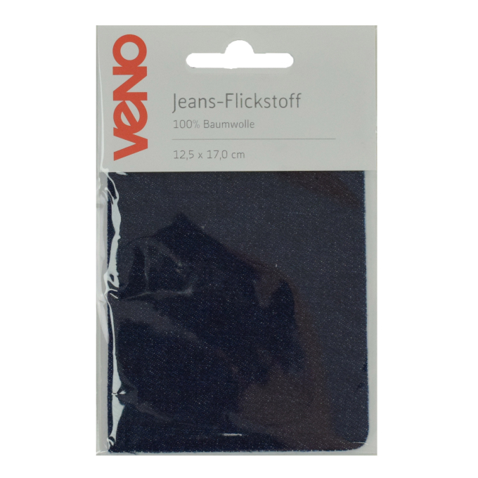 Tissu thermocollant réparation jean, 210=bleu marine