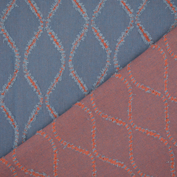 Jeansstoff Broken Waves, jeansblau