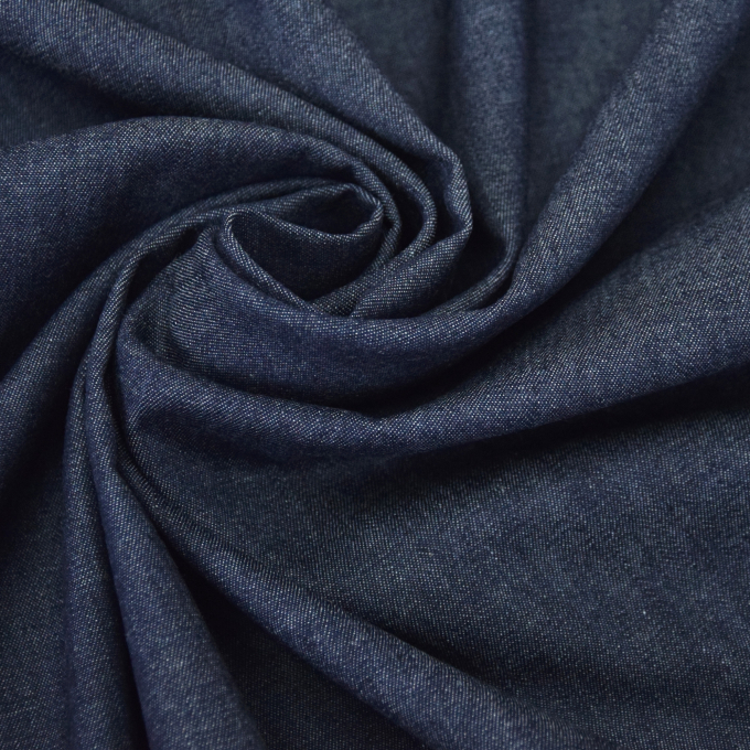 Jeansstoff leicht Uni, dunkelblau
