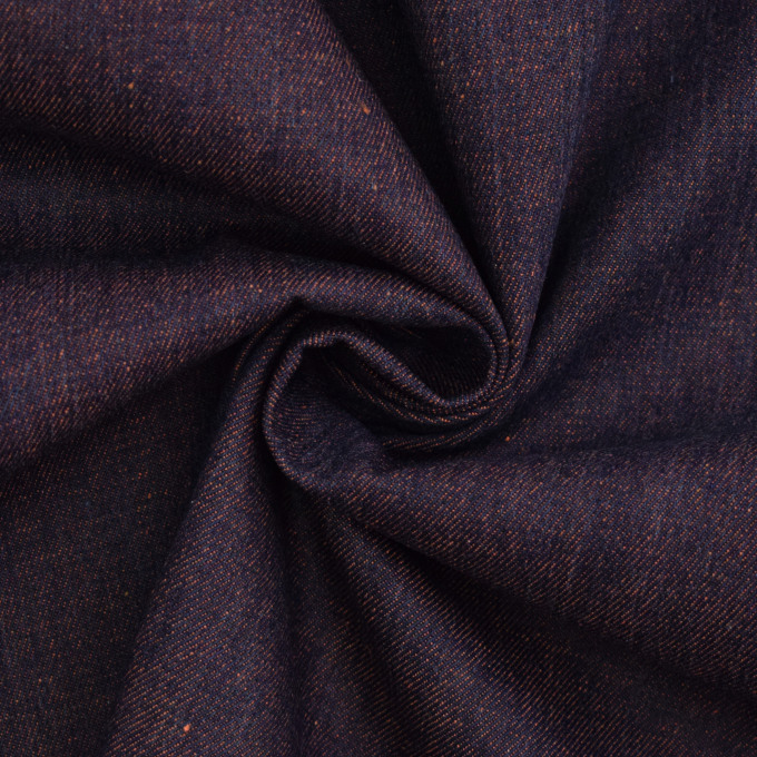 Tissu jean denim double face Two Tone, orange