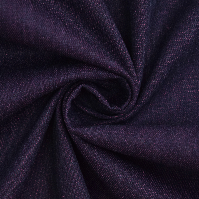 Tissu jean denim double face Two Tone, rose fuchsia