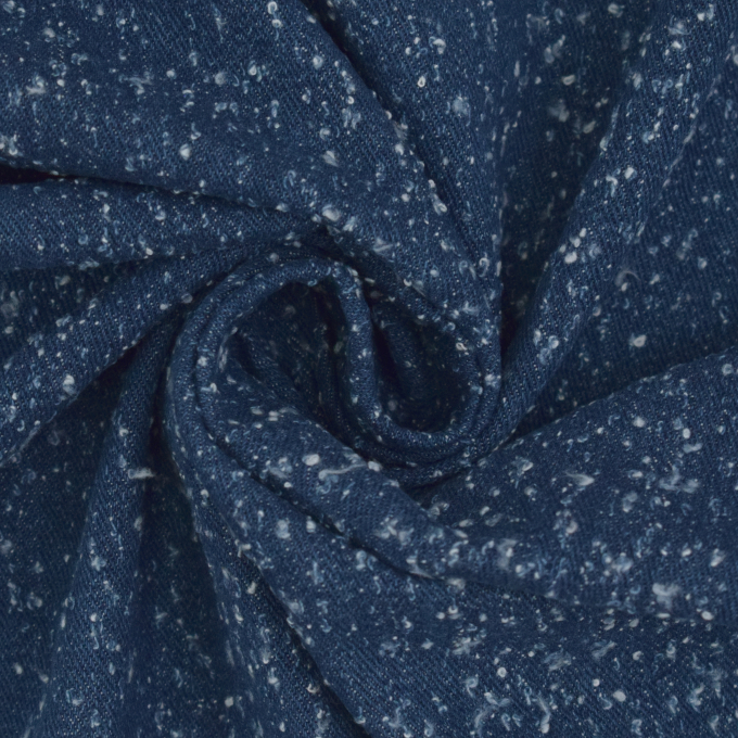 Jeansstoff Used Look, dunkelblau