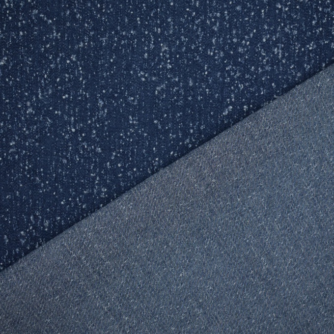 Jeansstoff Used Look, dunkelblau