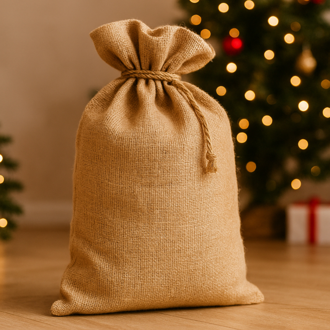 Jute zaklinnen uni, naturel