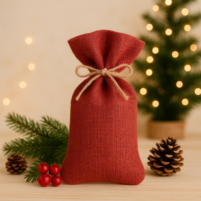 Jute zaklinnen uni, rood