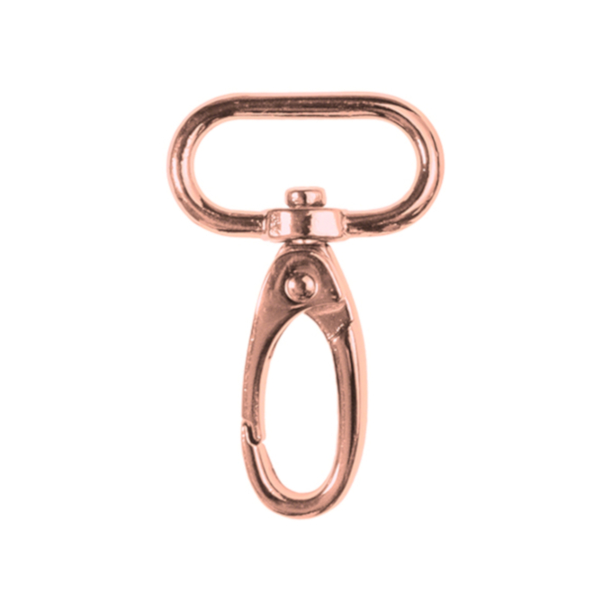 Snap fastener 25 mm, shiny rose gold