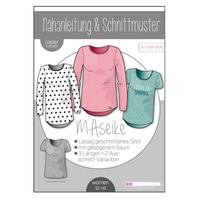Ki-Ba-Doo Paper Pattern Shirt MAseike, Duits