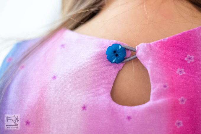 Bouton couture plastique Fleur 15mm, turquoise