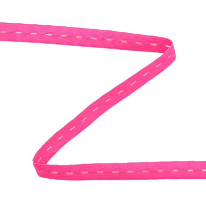 Ruban élastique boutonnière 15 mm, rose fuchsia